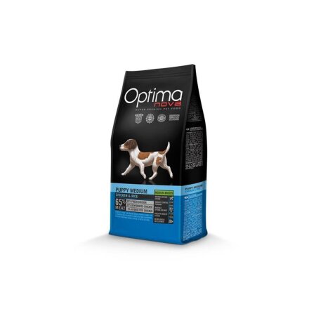 Optimanova Puppy & Junior (Medium) Hühnchen & Reis / Hund 12 kg